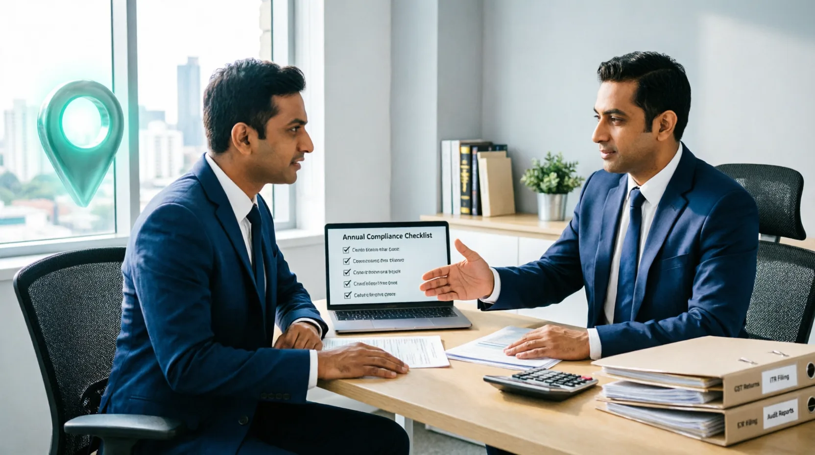 CA reviewing GST discrepancy and scrutiny notices for a Pune business client